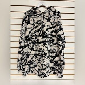 Zella Cozy Up Polar Fleece Recycled Polyester Hoodie Black‎ Ink Plus Size 2X